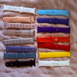 Apple Watch Colorful Silicone Watch Bands Bundle